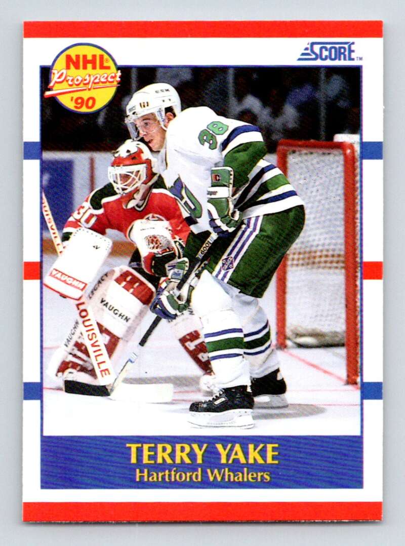 #419 Terry Yake - Hartford Whalers - 1990-91 Score American Card