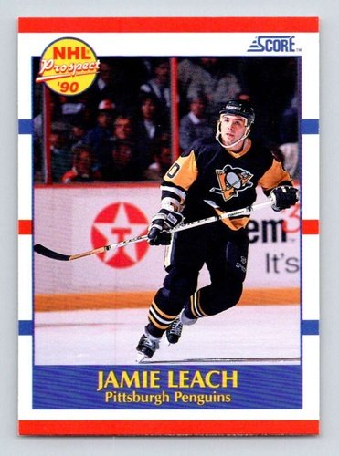 #420 Jamie Leach - Pittsburgh Penguins - 1990-91 Score American Card