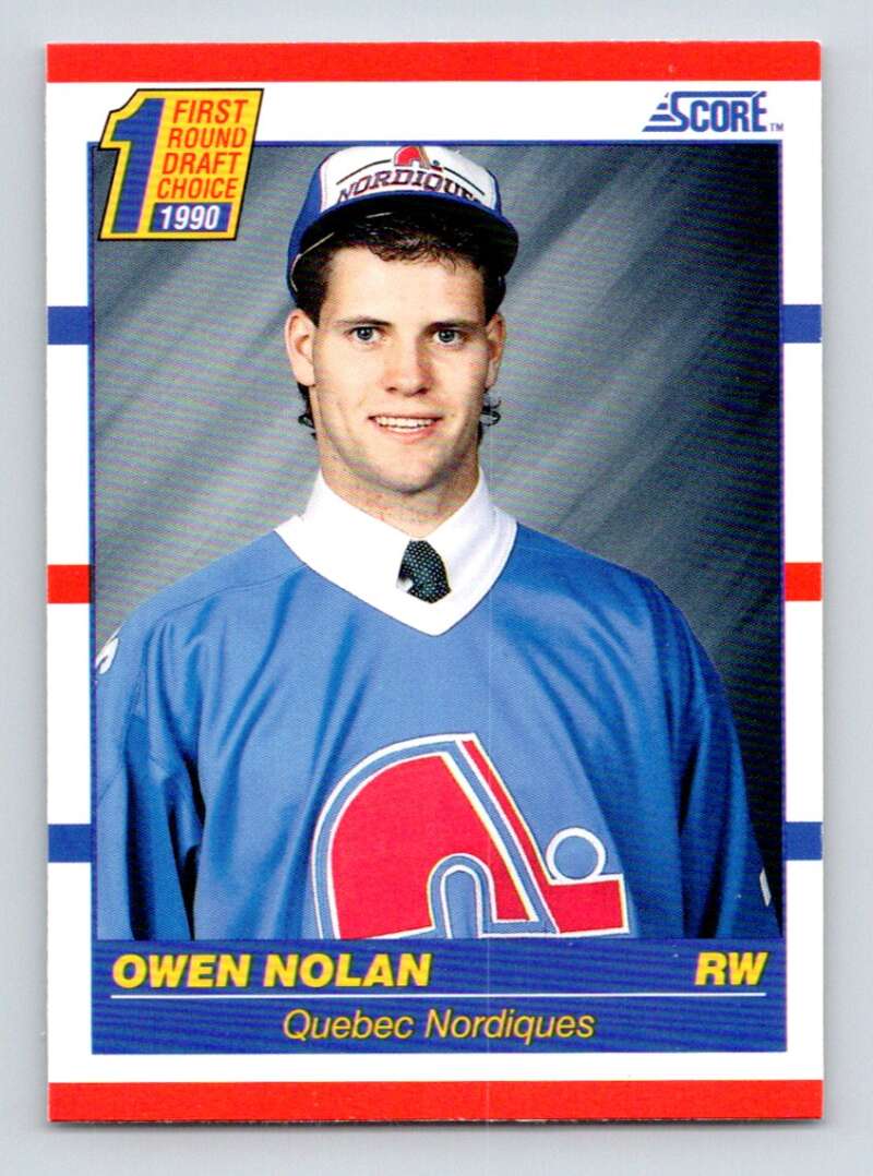 #435 Owen Nolan - Quebec Nordiques - 1990-91 Score American Hockey