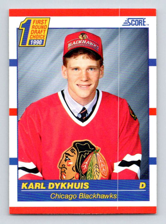 #437 Karl Dykhuis - Chicago Blackhawks - 1990-91 Score American Hockey