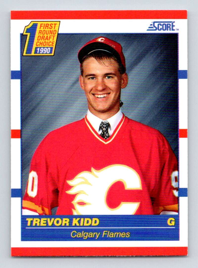 #438 Trevor Kidd - Calgary Flames - 1990-91 Score American Hockey