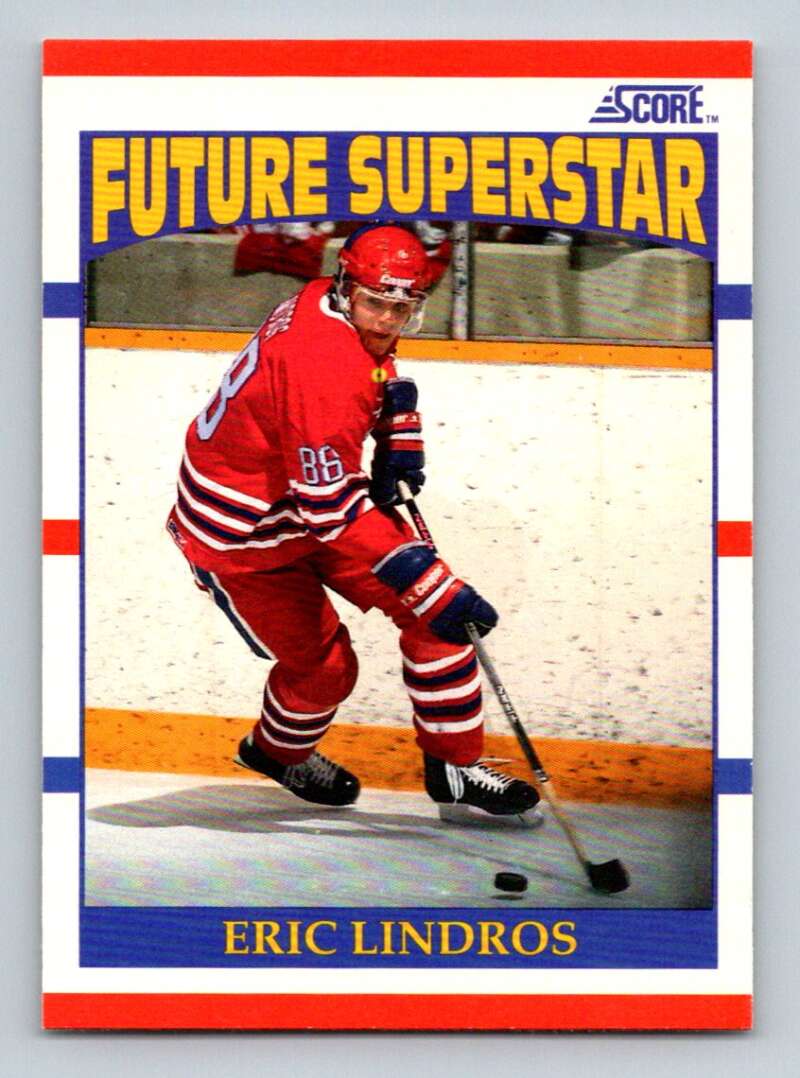 #440 Eric Lindros - Oshawa Generals - 1990-91 Score American Card