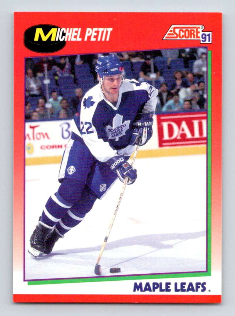 #103 Michel Petit - Toronto Maple Leafs - 1991-92 Score Canadian Hockey
