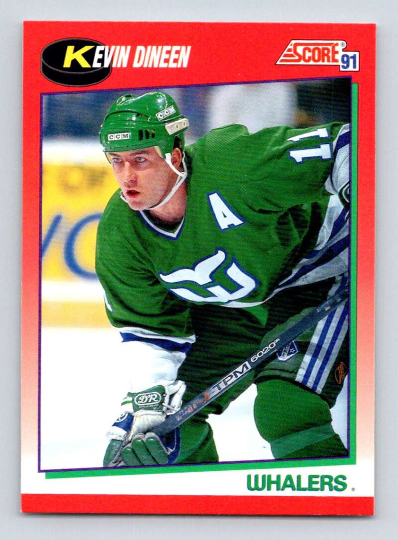 #118 Kevin Dineen - Edmonton Oilers - 1991-92 Score Canadian Hockey