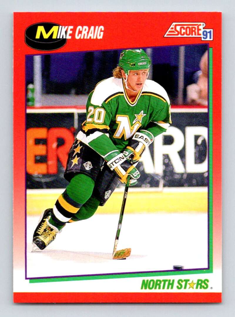 #181 Mike Craig - Minnesota North Stars - 1991-92 Score Canadian Hockey