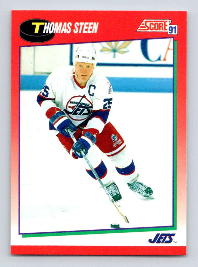 #198 Thomas Steen - Winnipeg Jets - 1991-92 Score Canadian Hockey