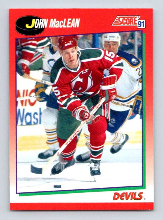#210 John MacLean - New Jersey Devils - 1991-92 Score Canadian Hockey
