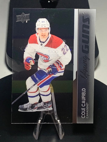 2021-22 Upper Deck Series 1 Cole Caufield Clear Cut Young Guns #201