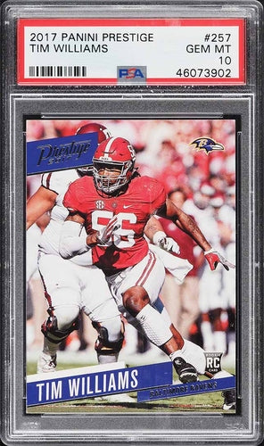 2017 PANINI PRESTIGE TIM WILLIAMS ROOKIE #257 PSA 10 GEM MINT